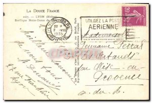 Postcard The Old Doce France Lyon Rhone Notre Dame