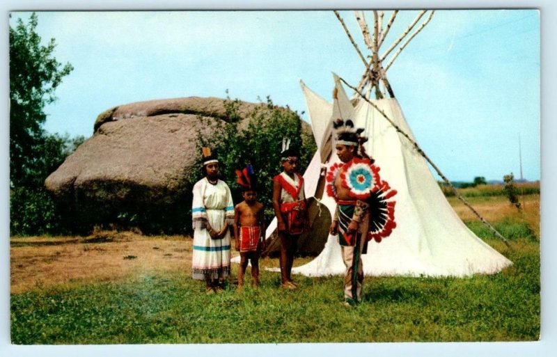 PIPESTONE, Minnesota MN ~ Native American PIPESTONE NATIONAL MONUMENT Postcard