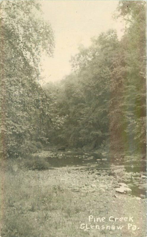 Glenshaw Pennsylvania Pine Creek RPPC Photo Postcard 21-8155