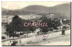 Old Postcard Nice Vue Generale Public Garden