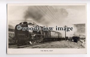 ry1177 - Railway Engine City of Lichfield no 46250 The Royal Scot - postcard