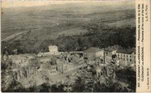 CPA Militaire Clermont-en-Argonne - Panorama des ruines de la (91853)