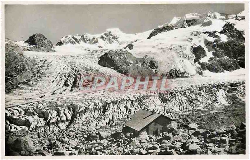 Postcard Old Bovalhutte Persgletscher mit und Piz Palu