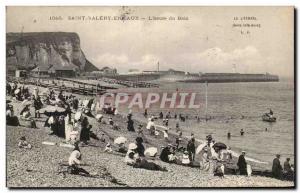 Old Postcard Saint Valery En Caux L & # 39heure Du Bain