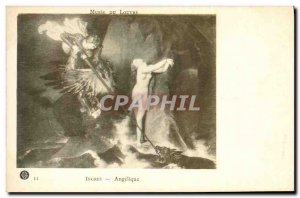 Old Postcard Paris Louvre Museum Ingres Angelique Dragon