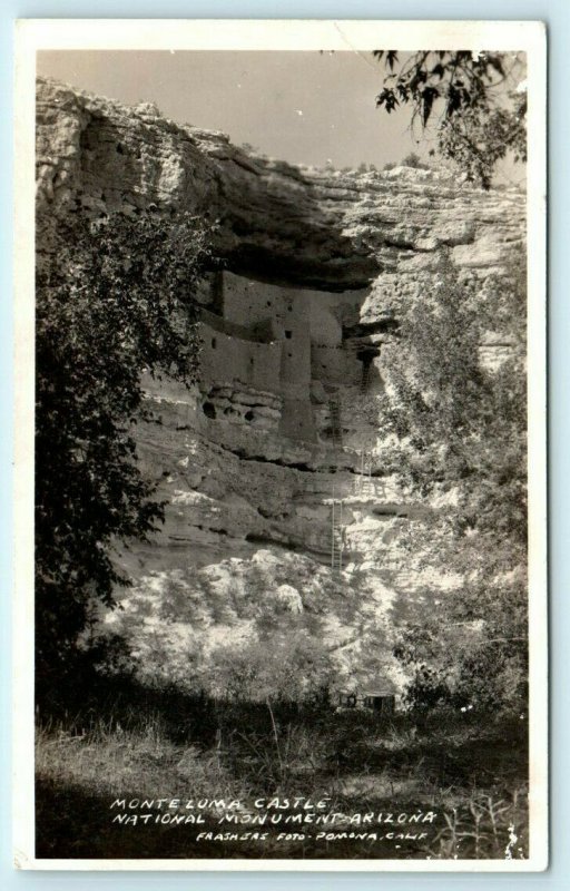 RPPC  MONTEZUMA CASTLE NATIONAL MONUMENT, Arizona  ~ c1930s Frasher Postcard