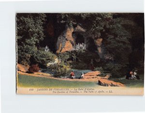 Postcard The Baths of Apollo, The Gardens of Versailles, France