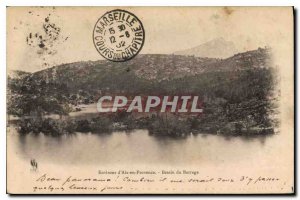 Old Postcard Environs of Aix en Provence Basin Dam