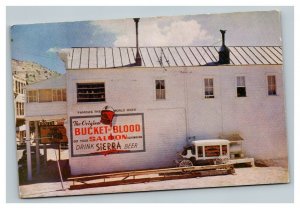 Vintage Chrome Photo Postcard 1950's Bucket of Blood Advertisement Nevada POSTED