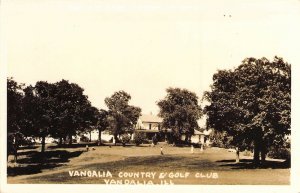 c. 1940s,Real Photo, RPPC, Golf Country Club, Vandalia, IL, Old Postcard