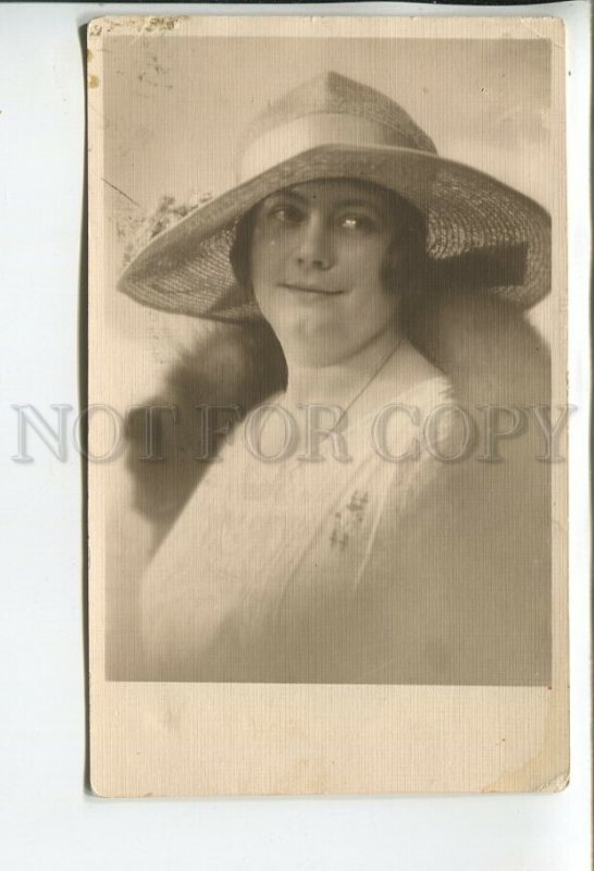 459877 LATVIA Lady FASHION Plump Belle Vintage REAL PHOTO ROB. JOHANSONS Riga