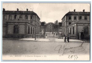 Rouen Seine-Maritime France Postcard The Richepause District 1907 Posted