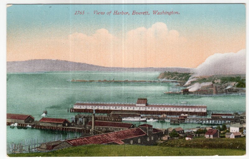 Everett, Washington, View of Harbor