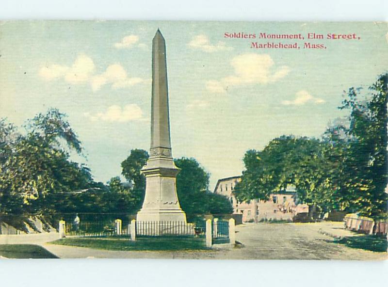 Divided-Back MONUMENT Marblehead Massachusetts MA HJ8168