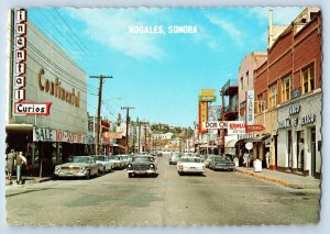 Nogales Sonora Mexico Postcard Continental Curios Liquors Store 1973 Posted