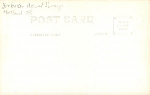 RPPC Postcard #9438 A Forest Fire, Brubaker Aerial Surveys, Portland OR Unposted