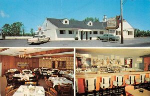 CHUCK PRIEST'S TOWN HOUSE Angola, Indiana Bar Roadside 1958 Vintage Postcard