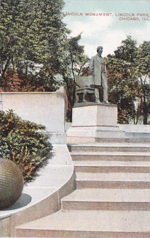 Illinois Chicago St Gauden's Lincoln Statue In Lincoln Park