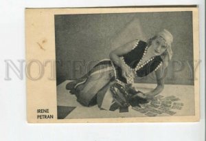 478194 IRENE PETRAN Opera Singer CARTOMANCY Gypsy FORTUNE TELLING Vintage card