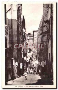 Nice Old Postcard A street in the Old City Children