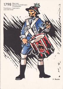 Military Uniform Switzerland Red Cross 1798 Berner Drummer