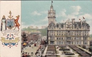 Scotland Edinburgh and Coat Of Arms Princes Street Showing The North Bristol ...