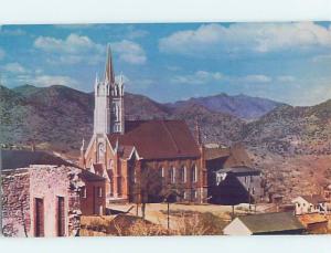 1950's CHURCH SCENE Virginia City Nevada NV ho5354