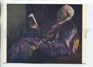 469345 USSR 1962 artist Mikhail Nesterov portrait Academician Severtsov postcard