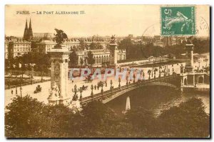 Old Postcard Paris Pont Alexandre III