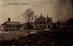 Jamaica Queens NY Chapin Home c1910 Postcard