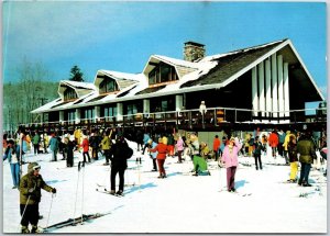 Pico Ski Area Sherburne Pass Rutland Vermont Fieldstone Fireplaces Postcard