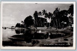 Rio De Janeiro Brazil Postcard Ilha Paqueta c1930's Unposted RPPC Photo