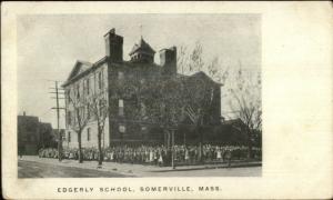 Somerville MA Edgerly School c1905 Postcard