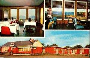 Lil-O-Wil Restaurant and Motel Route 2 Waterboro New Brunswick Vtg Postcard N07