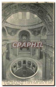Old Postcard Paris Interior of the Dome des Invalides