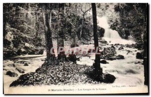 Old Postcard Mortain gorges of cance