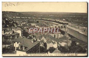 Old Postcard Lyon Panoramic View from the hill of Saint Just