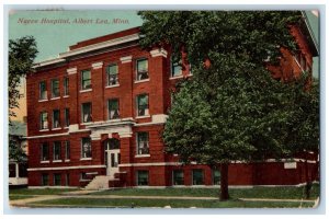 1916 Naeve Hospital Exterior Building Albert Lea Minnesota MN Vintage Postcard