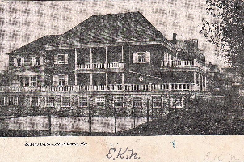 Postcard Ersene Club Norristown PA