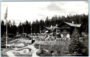 RPPC OSLO, NORWAY ~  1940s era FROGNERSETEREN HOVEDRESTAURANT Postcard