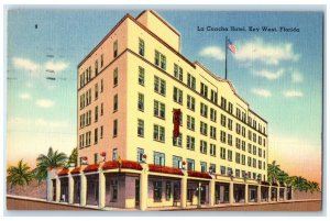 1950 La Concha Hotel Building Street View Key West Florida FL Vintage Postcard