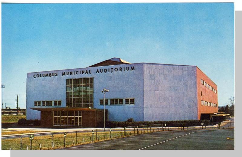 Nice Columbus, Georgia, GA Postcard, Municipal Auditorium