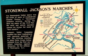 Virginia Shenandoah National Park Stonewall Jackson's Marches Civil War ...