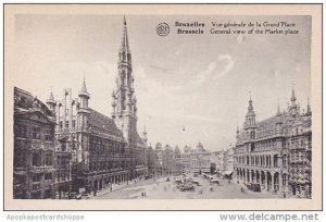 Belgium Brussels Market General View Of The Market Place