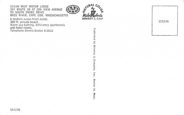 Ocean Mist Motor Lodge Cape Cod, Massachusetts