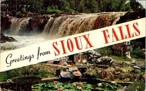 Postcard GARDEN SCENE Sioux Falls South Dakota SD AN4006