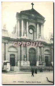 Old Postcard Paris Saint Roch Church