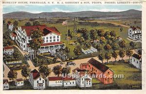 Mongaup House Ferndale NY stamp on back not postal used