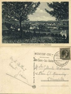 luxemburg, MONDORF-LES-BAINS, Panorama (1930) Postcard