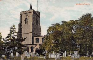 WATFORD HERTFORDSHIRE UK~WATFORD CHURCH POSTCARD